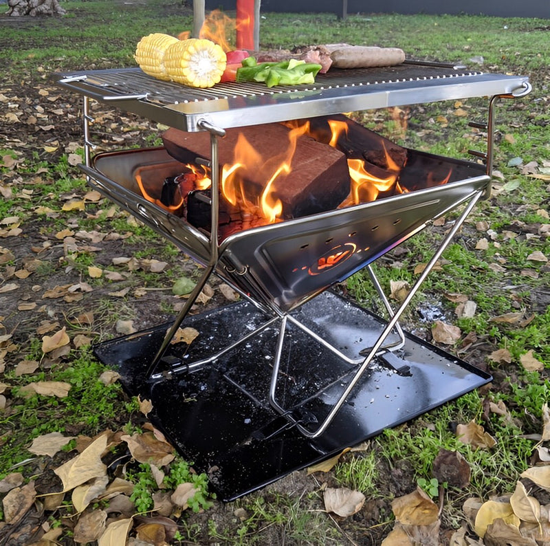 Portable Firepit & BBQ Grill